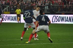 Adil Rami zagrał w meczu towarzyskim przeciwko Polsce