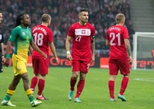 Marcin Wasilewski w trakcie towarzyskiego meczu przeciwko RPA