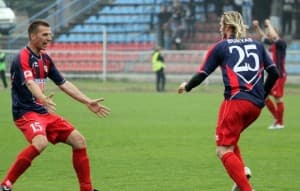 Piast Gliwice cieszy się z wygranej nad Górnikiem