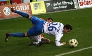 Tomasz Mikołajczak strzelił swoje pierwsze bramki w rozgrywkach Ekstraklasy