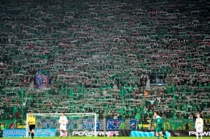Taka atmosfera panowała podczas meczu Śląska z Lechią
