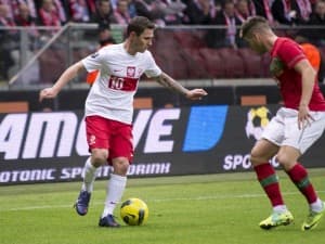 Ludovic Obraniak podczas meczu z Portugalią