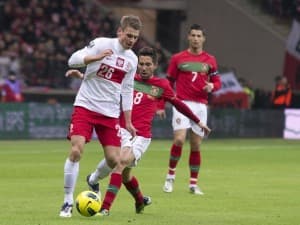 Łukasz Piszczek i Joao Moutinho