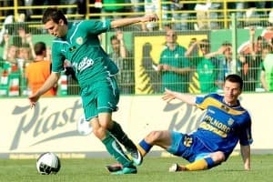 Waldemar Sobota godnie zastąpił Sebastiana Milę w meczu z Arką