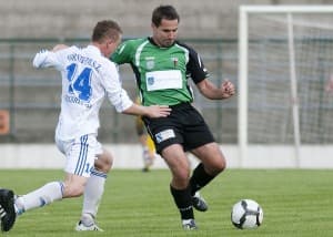 Krzysztof Bizacki (z prawej), GKS Tychy
