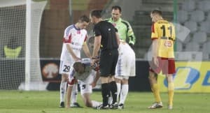 Szeweluchin kontuzję odniósł w spotkaniu z Koroną Kielce
