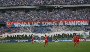Oprawa kibiców Lecha Poznań