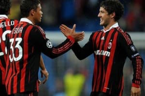 Thiago Silva oraz Alexandre Pato byli najlepszymi piłkarzami w drużynie Milanu