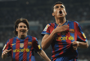 Pedro strzelił dziś dwa gole, Messi trzykrotnie asystował
