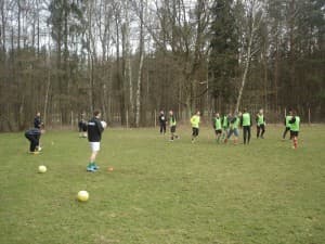 Zawodnicy KSF-u podczas jednego z kwietniowych treningów
