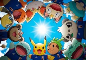 Jedenastka pokemonów wspierających reprezentację Japonii