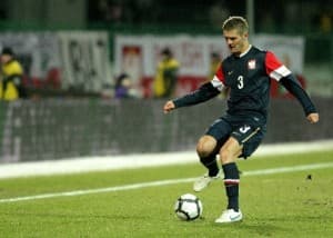 Marcin Kowalczyk ćwiczył indywidualnie. On i Tomasz Kuszczak nie są jeszcze gotowi na pełne obciążenia po niedawno przebytych kontuzjach