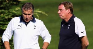 Harry Redknapp (z prawej) i jego asystent, Kevin Bond