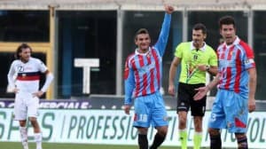 Ruben Bergessio uradowany po zdobyciu gola 
