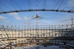Konstrukcja dachowa na Stadionie Narodowym
