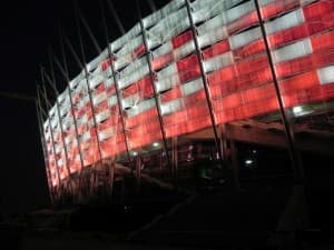 Stadion Narodowy, oświetlenie elewacji