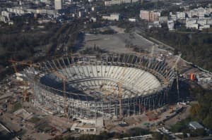 Stadion Narodowy tworzy się w dość szybkim tempie