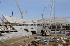 Stadion powoli zaczyna nabierać kształtu