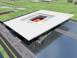 Projekt Stadionu Narodowego w Gliwicach - zdobywca 2. miejsca w 2. edycji konkursu Twórcy Stadionów