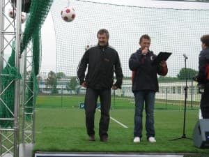 Stefan Majewski (po lewej) - jeden z głównych gości Polcourt Orlik Cup 2009