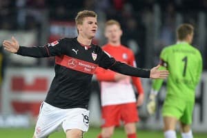 Timo Werner cieszący się po jednym z goli przeciwko Freiburgowi