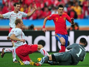 David Villa robił co mógł, ale bramki nie zdobył