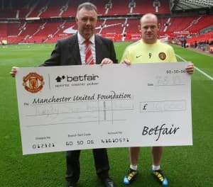 Wayne Rooney został zwycięzcą Betfair Goal Challenge