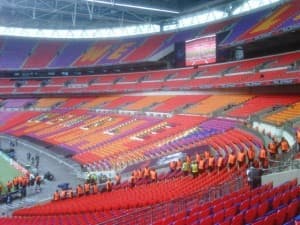 Tak wygląda Wembley na kilka godzin przed finałem