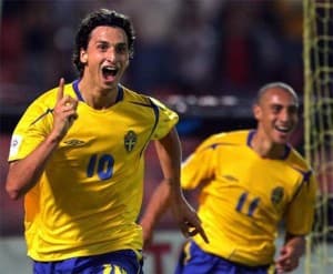 Zlatan Ibrahimović w barwach Szwecji