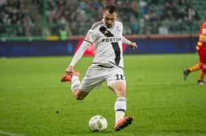 14.02.2016, Warszawa ul.Łazienkowska 3, Ekstarklasa Legia Warszawa - Jagiellonia Białystok; Nz. Michał Kucharczyk; fot. Grzegorz Rutkowski;