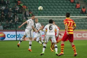 14.02.2016, Warszawa ul.Łazienkowska 3, Ekstarklasa Legia Warszawa - Jagiellonia Białystok; Nz. Tomasz Jodłowiec; fot. Grzegorz Rutkowski;
