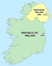 Ireland mapa
