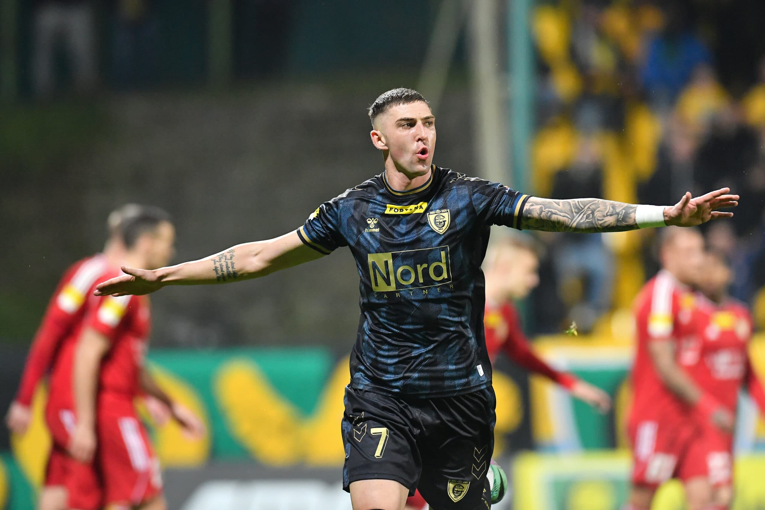 Sebastian Bergier w barwach GKS Katowice.