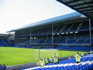 Goodison Park może pomieścić ponad 40 tysięcy widzów.