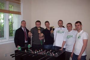 Kibice Lechii w ramach projektu rozgrywali turniej w piłkarzyki