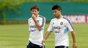 Leo Messi i Kun Aguero