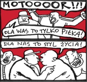Homoseksualiści na meczu Motoru