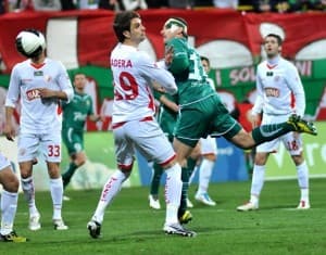 Sebastian Madera został dziś źle przyjęty przez łódzkich kibiców