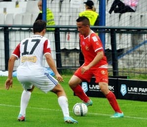 Marcin Kaczmarek asystował przy obu bramkach w tym meczu