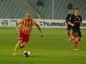 Maciej Korzym jest najlepszym strzelcem kieleckiej Korony