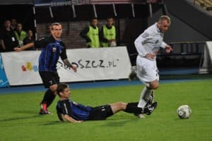 Kamil Oziemczuk strzelił drugą bramkę dla gospodarzy