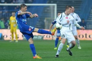 Marcin Malinowski (z lewej), Ruch Chorzów
