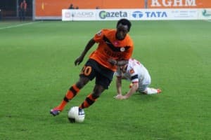 David Abwo strzelił w sparingu jednego gola