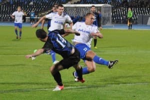 Mateusz Piątkowski (tu w barwach Dolcana) nie strzelił dziś gola