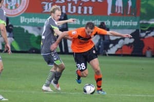 Kamil Wilczek wniósł trochę ożywienia do gry Zagłębia