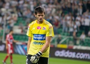 Na testy do Podbeskidzia pojechał młody golkiper UKP Zielona Góra (na zdjęciu Richard Zajac)