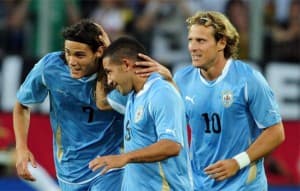 Urugwaj: Edinson Cavani, Walter Gargano, Diego Forlan