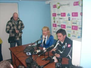 Szkoleniowiec Ruchu Chorzów, Waldemar Fornalik, na pomeczowej konferencji prasowej